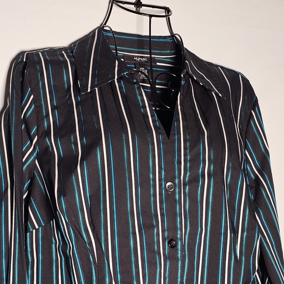 Alfani Petite 3/4 sleeve button up top size Petite 14 - Picture 5 of 8